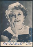 1963 Toti Dal Monte / Antonietta Meneghel (1893-1975) dedikált fényképe / Autograph signed photo Toti Dal Monte 10x15 cm