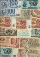 Vegyes világ, bankjegy tétel az 1700-as évek végétől 84db T:vegyes