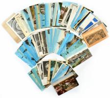 64 db RÉGI történelmi magyar város képeslap jó minőségben + 1 modern kinyitható 3D lap / 64 pre-1945 historical Hungarian town-view postcards in good quality + 1 modern folding 3D postcard