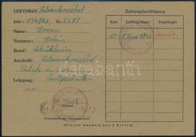 1942 Müncheni Akadémia igazolványa magyar személy részére