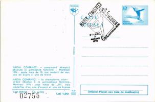 Nadia Comaneci, Romanian gymnast and five-time Olympic gold medalist + So. Stpl