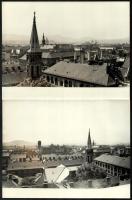 cca 1970 OTP ház a Köztársaság téren. 8 db építészeti művész fotó 24x18 cm