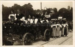 1927 Swiss folklore procession. photo