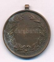 1907. Rúdugrás II. / 1907. jún. 2. bronz díjérem füllel (30mm) T:1-,2