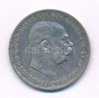 1916. Ausztria 1K (1912-1916.) Ag érméből készített díjérem "33 Football Club 100m síkfutás I. ...