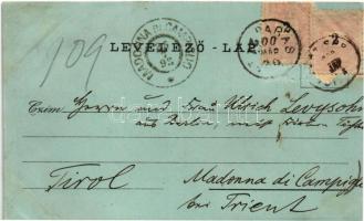 1898 (Vorläufer) Barlangliget, Höhlenhain, Tatranská Kotlina (Tátra, Magas-Tátra, Vysoké Tatry); Káp...