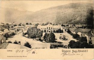 1902 Nagyrőce, Nagy-Rőcze, Gross-Rauschenbach, Velká Revúca; Fő tér, vendéglő, piac, Groszman Samu üzlete. Büchler Béla kiadása / main square, restaurant, market, shop (EK)