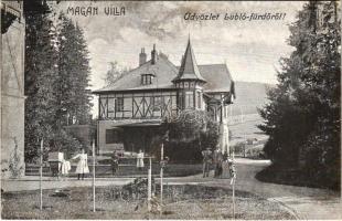 1907 Lublófüred, Lubló-fürdő, Kúpele Lubovna (Ólubló, Stará Lubovna); Magán villa / private villa, spa (EK)