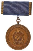 1956. Magyar Népköztársaság Bajnokságai - 1956 / OTSB 110 gát kétoldalas, bronz díjjelvény T:1-