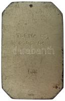 1941. "A hazáért mindhalálig! - M. Kir. Honvéd Ludovika Akadémia 1808" ezüstözött tornász ...