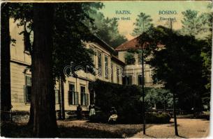 Bazin, Bösing, Bözing, Pezinok; Vas fürdő / Eisenbad / spa, bath, hotel (EB)