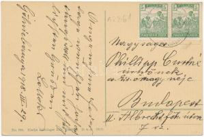 1918 Gölnicbánya, Göllnitz, Gelnica; látkép. Feitzinger Ede No. 729. 1917. / general view