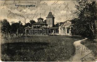 1907 Szobránc, Szobráncfürdő, Kúpele Sobrance; Fürdő, gyógykút. Boross Zsigmond amateur felvétele és kiadása / spa, bathhouse, spring source, well (fa)