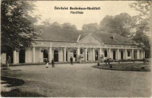 Szobránc, Szobráncfürdő, Kúpele Sobrance; Fürdőház. Scharf Béla kiadása / spa, bathhouse (EK)