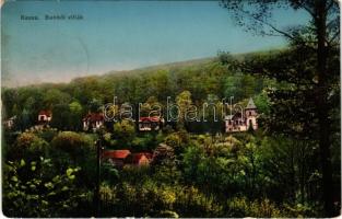 1913 Kassa, Kosice; Bankó-fürdő, Bankói nyaralók, villák. Nyulászi Béla kiadása / villas, spa, bath in Bankov (kopott sarkak / worn corners)