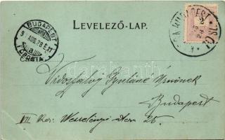 1899 (Vorläufer) Kassa, Kosice; Bankó-fürdő. Breitner Mór kiadása / spa, bath in Bankov + "KASS...
