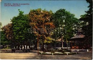 Szliács, Szliácsfürdő, Kúpele Sliac; Kávéház és zenepavilon / Café und Musikpavillon / spa, café and music pavilion (EK)