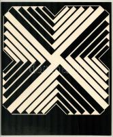 Fajó János (1937-2018): Keresztek. Szitanyomat, karton. Jelzés nélkül. Lapméret: 34,5x28,5 cm.