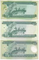 Salamon-szigetek 1986. 2$ + 1997. 2$ + 2001. 2$ T:I Solomon Islands 1986. 2 Dollars + 1997. 2 Dollar...