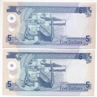 Salamon-szigetek 1986-2006 5$ (x2) T:I Solomon Islands 1986-2006 5 Dollars (2x) C:UNC Krause KM#14, ...