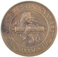 Olaszország 1925. "Volpi Giuseppe" bronz kétoldalas emlékérem, Szign.: Attilio Silvio Mott...