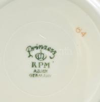 KPM porcelán mokkás készlet. Aranyozott, jelzett, hibátlan. Hat személyes