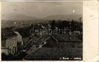 1943 Barót, Baraolt; útépítési munkálatok, úthenger / street construction with road roller (szakadás / tear)