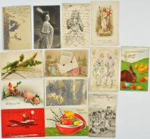 Kb. 100 db RÉGI motívum képeslap vegyes minőségben / Cca. 100 pre-1945 motive postcards in mixed quality