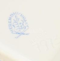 Herendi virág mintás cukordoboz. Kézzel festett, jelzett, hibátlan 12x9 cm