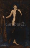 Erotikus meztelen hölgy / Erotic nude lady. J. Mandel Paris 249. (non PC) (fl)