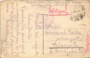 1916 Warszawa, Varsovie, Warschau, Warsaw; Bank Panstwa (EK) + Feldpost