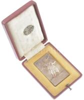 1928. "Spárta Atlétikai Klub 1909" ezüstözött bronz plakett, hátoldalán "1928. II. 18...