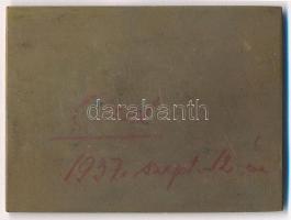 1937. "MOVE-MÁV Ligaválogatott atlétikai verseny 1937" bronz sportplakett, hátoldalán filc...