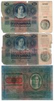 1914. 50K (2x) "ROMANIA TIMBRU SPECIAL" felülbélyegzéssel + 1920. 50K (3x) "Orell Füs...