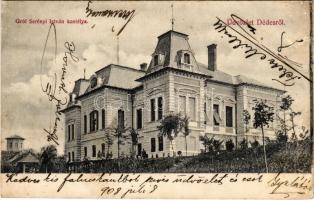 1908 Dédes (Dédestapolcsány), Gróf Serényi István kastélya. Fogyasztási szövetkezet kiadása (EK)