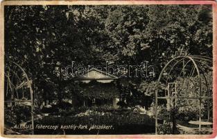 1938 Alcsút, Főhercegi kastély park és játszókert. Király József kiadása (fl)