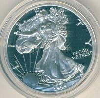 USA 1999. 1$ Ag "Liberty" exkluzív díszkiadásban, tanúsítvánnyal T:PP
