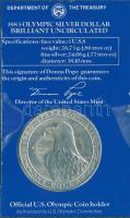 USA 1983D 1$ Ag "Olimpia-diszkoszvetés" T:BU Díszkiadásban!