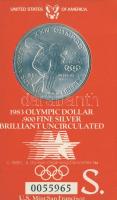 USA 1983S 1$ Ag "Olimpia-diszkoszvetés" T:BU Díszkiadásban!