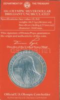 USA 1983S 1$ Ag "Olimpia-diszkoszvetés" T:BU Díszkiadásban!