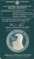 USA 1983. 1$ Ag "Olimpia-diszkoszvetés" T:PP Díszkiadásban!