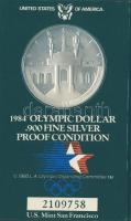 USA 1984. 1$ Ag "Olimpia" T:PP Díszkiadásban!