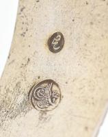 Ezüst (Ag) török, ottomán karperec, jelzett, 1918 körül, d: 6,5cm, bruttó: 68,99g