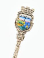 Ezüst (Ag) Bregenz emlék sajtvilla, jelzett, h: 11cm. bruttó:11,33g