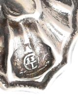 Antik bécsi Ezüst (Ag) cikorcsipesz, jelzett, h: 19cm, nettó: 58,5g. cca. 1840-45