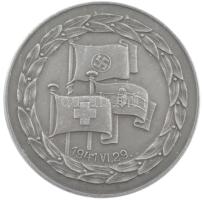 1941. 1941. VI. 29. Al díjérem a Német Harmadik Birodalom, a Magyar Királyság és a Svájci Konföderáció zászlajával, hátoldalán II. gravírozással és Berán N. BPest gyártói jelzéssel (46mm) T:2