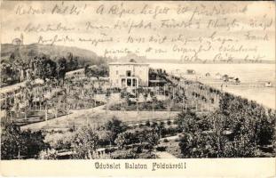 1905 Balatonföldvár, Zrínyi szálloda, fürdőkabinok (EK)