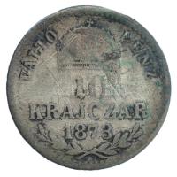 1873KB 10kr Ag "Ferenc József" T:3 patina, karc Hungary 1873KB 10 Kreuzer Ag "Franz Joseph" C:F patina, scratch Huszár: 2163., Unger III.: 1477.a, Adamo M10.1