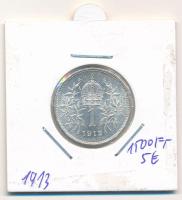 Ausztria 1913. 1K Ag "Ferenc József" T:1- 
Austria 1913. 1 Corona Ag "Franz Joseph&q...