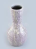 Jelzés nélkül: Retró kerámia váza, hibátlan, m: 21,5 cm